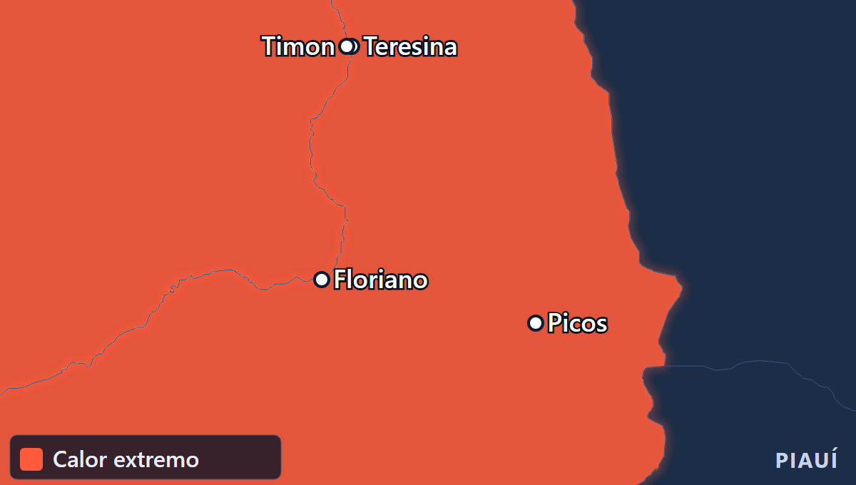 Calor intenso en Piauí · Nordeste de Brasil