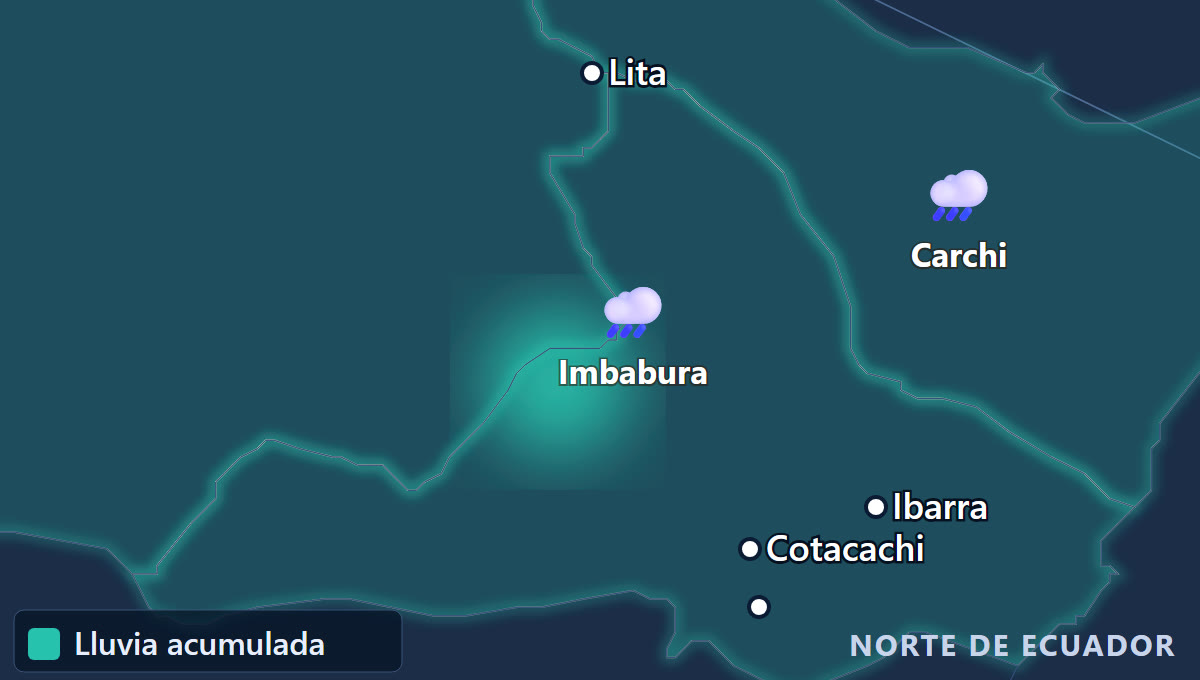 Lluvias persistentes · Norte de Ecuador, estribaciones occidentales de Imbabura